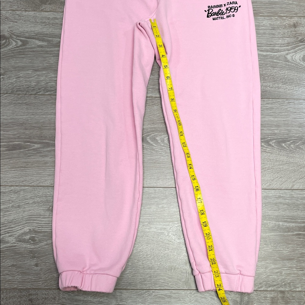 Barbie x Zara “Barbie 1959” Mattel Inc Pink Jogger Sweatpants Pockets M - Picture 10 of 16